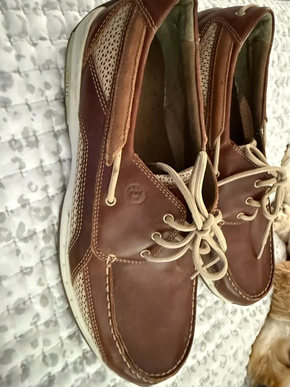 Dunham brown contrast casual